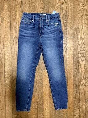 Good American High-Rise Skinny Jeans in Deep Indigo Almost New